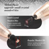 Picture of MelodySusie Small Crystal Top 3.1mm Mandrel Bit for Nails, 3/32'' Easy Off Nail Drill Bits for Sanding Bands, Suitable for Acrylic Nails Gel Manicures and Pedicures, Black