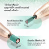 Picture of MelodySusie Small Crystal Top 3.1mm Mandrel Bit for Nails, 3/32'' Easy Off Nail Drill Bits for Sanding Bands, Suitable for Acrylic Nails Gel Manicures and Pedicures, Dark Green