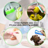 Picture of 4 Pcs Nail Brush for daily Use - 4 Different Kinds of Fingernail brush with Plastic Handle Nail brush for cleaning Fingernails - Easy to use Nail Scrub brush - Nail Cleaner Nail brushes for Hands Feet
