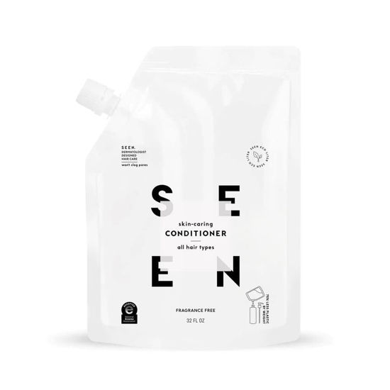 Picture of SEEN Conditioner Eco-Refill, Fragrance Free - Non-Comedogenic & Sulfate-Free Hair Conditioner- Dermatologist-Developed - Safe for Sensitive & Acne Prone Skin
