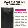 Picture of Lashey Seamless Clip in Hair Extensions Real Human Hair 7pcs 110g Straight Hair Extensions, 22 Inch Jet Black Remy Human Hair Clip in Extensions Black Hair Extensions with Invisi Edge