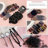 Picture of YANRONG 755PCS Hair Accessories for Woman Set Seamless Ponytail Holders Variety Hair Scrunchies Hair Bands Scrunchy Hair Ties For Thick and Curly (Mix)