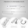 Picture of 36 Pieces Cold Wave Rod Hair Perm Rods Hair Rollers Perming Rods Curlers with Steel Rat Tail Comb for Hairdressing Styling (White, 0.63 Inch)