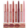 Picture of LANGMANNI 4pcs Matte Lipstick with Lipliners Durable Makeup Set,Long-Lasting Non-Stick Cup Not Fade Waterproof Pigmented Velvet Lipgloss Kit Beauty Cosmetics Makeup Gift for Girls(#1+3+5+7)