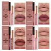 Picture of LANGMANNI 4pcs Matte Lipstick with Lipliners Durable Makeup Set,Long-Lasting Non-Stick Cup Not Fade Waterproof Pigmented Velvet Lipgloss Kit Beauty Cosmetics Makeup Gift for Girls(#1+3+5+7)