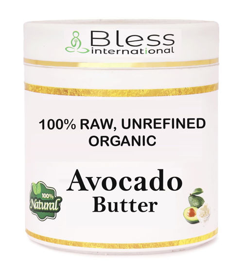 Picture of Organic Raw Avocado Butter 100% Pure,Natural & Unrefined| Skin Moisturizer For Face, Body & Hair| 1 LBS/450 GM Ivory/White Grade A | DIY Creams, Balms, Lotions, Soaps| Softens Dry & Tough Skin