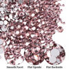 Picture of One Pack 2000 Pcs of Flatback Round Pale Purple Rhinestones 6 Sizes (1.5-6 mm) with Nail Art Rhinestone Picker Pencil And Tweezer For DIY And Salon Use
