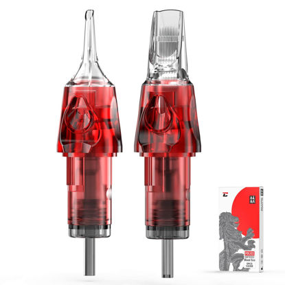 Picture of CNC Tattoo Cartridges Needles with Membrane 5Pcs Disposable Tattoo Needles Mixed Sizes 1003RL,1209RS,1215RM,1209RL,1007RLT EN04-SYZ