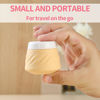 Picture of Gemice Travel Containers for Toiletries, Silicone Cream Jars TSA Approved Travel Size Containers with Clear Bag, Leak-proof Travel Accessories with Lid for Cosmetic Face Body Hand Cream (4 Pack)