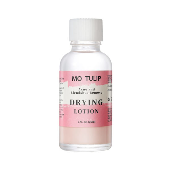 Picture of MO TULIP Acne Drying Lotion, Overnight Acne Acid and Acne Spot Treatment for Face and Body, Pimple Lotion Spot Treatment, Dry Out Pimples, Blemishes, and Clean pores (1OZ)