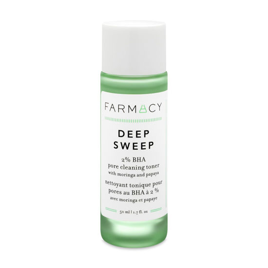 Picture of Farmacy 2% Salicylic Acid Toner for Face - Deep Sweep Gentle BHA Exfoliant for Oily Skin - Refines Texture with Papaya Enzymes & Moringa Water for a Healthy-Looking Complexion (50ml)