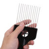 Picture of 2 Pack Afro Comb and Metal Wig Detangler - Braid Styling Comb for Detangling and Styling Hair, Hair Pick