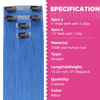Picture of Lashey Clip in Hair Extensions Real Human Hair 50g 4pcs Blue Straight Seamless Clip in Hair Extensions Human Hair 22 Inch Hair Extension Clips