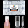 Picture of Luckyfairy Medium Square Nail Tips, 360pcs Soft Gel Pre-Shaped Acrylic Fake Nails, Half Matte Full Cover Clear Gelly Press on Flase Nail Tips for Extension Nail Manicure Home DIY 12 Sizes Gelly Tips
