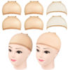 Picture of 6Pcs Wig Caps, MORGLES 4Pcs Nylon Wig Caps with 2Pcs Mesh Net Wig Cap Stocking Wig Caps for Lace Front Wig Nude Cap for Women