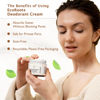 Picture of ECO ROOTS Natural Deodorant for Women & Men | Organic Deodorant Cream Non Aluminum | Baking Soda Free Healthy Deoderant for Body & Private Parts | All Vegan Pit Paste Zero Sweat | Coconut Scent
