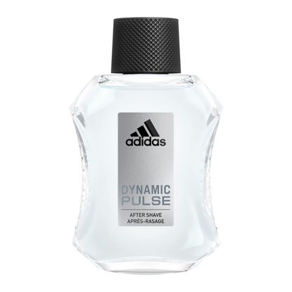 Picture of Adidas Dynamic Pulse Aftershave 3.3 fl oz (Pack of 1), Notes of Mint, Apple, and Wood, Men's Fragrance, Long Lasting, Sporty Fragrance, Travel Size