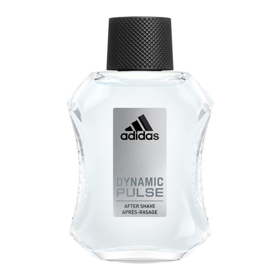 Picture of Adidas Dynamic Pulse Aftershave 3.3 fl oz (Pack of 1), Notes of Mint, Apple, and Wood, Men's Fragrance, Long Lasting, Sporty Fragrance, Travel Size