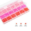 Picture of Liiouer Pink Rhinestones, Crystal Bling Gemstones Mixed Color Rhinestones for Crafts, 16000PCS AB Color Non-Hotfix Flatback Resin Jelly Rhinestones for Tumblers, DIY Decoration Mixed Size 3/4/5mm