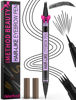 Picture of iMethod Eyebrow Pen - Eyebrow Pencil Magic 2-in-1 Eye Brow Pencils for Women with 4-Fork-Tip and Precise Brush-Tip Create Natural Hair-Like Brows, Last All Day, Microblading Eyebrow Pen, Black