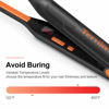 Picture of Terviiix Small Flat Iron for Short Hair, Temperature Adjustable Pencil Flat Iron Fast Heat Up, 3/10 Inch Beard Straightening Iron Dual Voltage with Tourmaline Ceramic Plates, Auto Shut Off