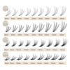 Picture of WONSIS Individual Lashes, Lash Clusters, 240 Pcs 10D Individual Lash Extensions, Natural Soft Lightweight Reusable, Thickness 0.07mm C Curl False Eyelashes 8/9/10/11/12mm (10D 8-12mm)