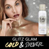 Picture of Punky Temporary Hair and Body Glitter Spray, Gold/Silver -Lightweight Shimmery Hairspray for Hair, Skin, and Clothes, Sparkly Glow for Parties & Events, 3.5 oz