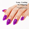 Picture of Imtiti Neon Gel Nail Polish, 0.5 Fl Oz Neon Purple Gel Polish Soak Off LED U V Nail Gel Polish Spring Summer Gel Nail Polish DIY Nail Art Starter Manicure Salon Gel Nail Kit for Women Girls