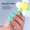 Picture of Imtiti Pastel Gel Nail Polish, 0.5 Fl Oz Pastel Mint Green Gel Polish Soak Off LED U V Nail Gel Polish Spring Summer Easter Gel Nail Polish DIY Nail Art Starter Manicure Salon Gel Nail Kit