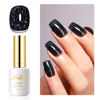 Picture of Imtiti Glitter Gel Nail Polish, 0.5 Fl Oz Black Glitter Gel Polish Soak Off LED UV Diamond Shimmer Sparkle Nail Gel Polish DIY Nail Art Starter Manicure Salon Gel Nail Polish Kit