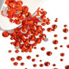 Picture of Beadsland Rhinestones for Makeup,8 Sizes 2500pcs Orange Flatback Rhinestones Eye Gems for Nails Crafts with Tweezers and Wax Pencil,Orange,SS4-SS30