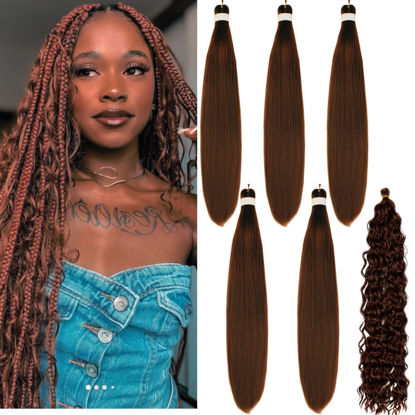 Picture of Leticia Brown Braiding Hair for Boho Braids Curly Boho Braiding Hair Boho Hair for Braiding Braids