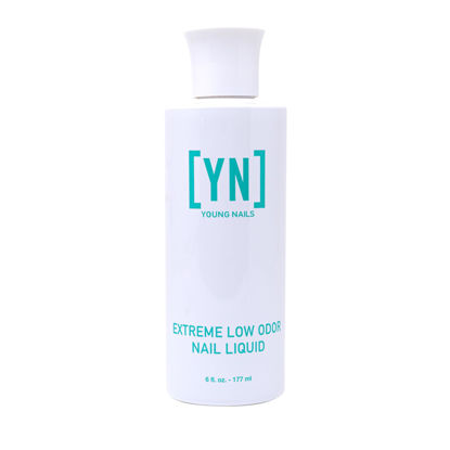 Picture of Young Nails Extreme Low Odor Nail Liquid Monomer for Acrylic Nail Powder - Professional Liquid Monomer, Acrylic Nails at Home, Extreme Low Odor, MMA Free, Non-Yellowing, 6 Fl Oz