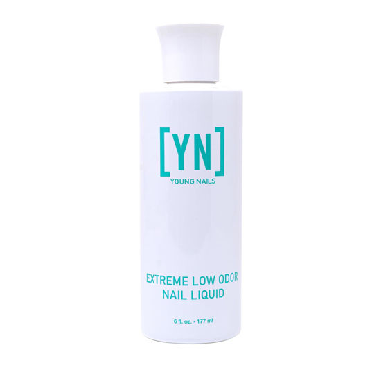 Picture of Young Nails Extreme Low Odor Nail Liquid Monomer for Acrylic Nail Powder - Professional Liquid Monomer, Acrylic Nails at Home, Extreme Low Odor, MMA Free, Non-Yellowing, 6 Fl Oz
