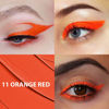 Picture of evpct 2Pcs Orange Red Orange Waterproof Colored Eyeliner Liquid Eye Liner Set Long Lasiting Fine Speed Dry Colorful Liquid Eyeliner lapiz delineador de ojos contra el agua blanco para ojos de colores