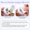 Picture of Born Pretty French Tip Nail Stamp, 6PCS Nail Art Stamper with Scrapers,Silicone Nail Stamping Long & Short Jelly Stamper Kit for French Manicure Home DIY Nail Art Salon