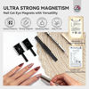 Picture of SAVILAND 6 PCS Cat Eye Magnet for Nails: Cat Eye Gel Nail Polish Magnet Multi-Functional Double-Head Nail Magnetic Wands Cat Eye Nail Magnets Sticks Heart Elongated Cylindrical Thickened Nail Art Tool