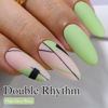 Picture of Double Rhythm 15ML Gel Polish Jelly Sheer Pastel Light Milky Color 1 PC 0.53 OZ Bottle UV Nail Polish Art Salon at Home for Women (Milky Green-B-A1409)