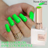 Picture of Double Rhythm 15ML Gel Polish Jelly Sheer Pastel Light Milky Color 1 PC 0.53 OZ Bottle UV Nail Polish Art Salon at Home for Women (Neon Green-B-A1042)
