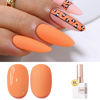 Picture of Double Rhythm 15ML Gel Polish Jelly Sheer Pastel Light Milky Color 1 PC 0.53 OZ Bottle UV Nail Polish Art Salon at Home for Women (Orange-B-A1394)