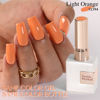 Picture of Double Rhythm 15ML Gel Polish Jelly Sheer Pastel Light Milky Color 1 PC 0.53 OZ Bottle UV Nail Polish Art Salon at Home for Women (Orange-B-A1394)