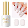 Picture of Imtiti Nude Gel Nail Polish, 0.5 Fl Oz Nude White Gel Polish Soak Off LED UV Nail Gel Polish Spring Summer Gel Nail Polish DIY Nail Art Starter Manicure Salon Gel Nail Kit