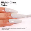 Picture of Imtiti Nude Gel Nail Polish, 0.5 Fl Oz Nude White Gel Polish Soak Off LED UV Nail Gel Polish Spring Summer Gel Nail Polish DIY Nail Art Starter Manicure Salon Gel Nail Kit