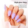Picture of Imtiti Pastel Gel Nail Polish, 0.5 Fl Oz Lilac Pastel Purple Gel Polish Soak Off LED U V Nail Gel Polish Spring Summer Easter Gel Nail Polish DIY Nail Art Starter Manicure Salon Gel Nail Kit