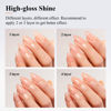 Picture of Imtiti Jelly Gel Polish, 15ML Sheer Peach Coral Orange Jelly Gel Nail Polish Translucent Spring Summer Nail Gel Polish LED UV Gel Nail Polish for Nail Art DIY Manicure
