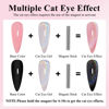 Picture of Imtiti Rainbow Cat Eye Gel Nail Polish, 15ML Holographic Glitter Cat Eye Gel Polish with Magnet UV LED Magnetic Gel Nail Polish Iridescent Sparkly Home DIY Manicure Nail Salon Kit