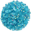 Picture of 4500 Pcs SS12 3mm AB Flatback Rhinestones for Nails Art Crafts Glitter Round Shine Gems Crystals DIY Clothes Shoes （Peacock Blue AB）