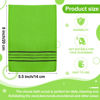 Picture of Tatuo 12 Pieces Korean Exfoliating Mitt Glove Italy Towel Body Skin Scrubber Exfoliating Scrubber for Remove Dead Skin Washcloth Korean(Small,Yellow, Green, Blue, Pink)