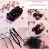 Picture of YANRONG Hair Accessories, 755PCS Set Seamless Ponytail Holders Variety Hair Scrunchies Hair Bands Scrunchy Hair Ties For Thick and Curly (Black, Brown)
