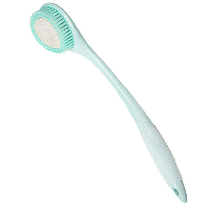 Picture of BEDELITE Back Bath Brush Long Handle for Shower - Soft Brush for Men & Women(16.4" Long), Skin Exfoliator for Bath Scrubber Body Brush(Blue)